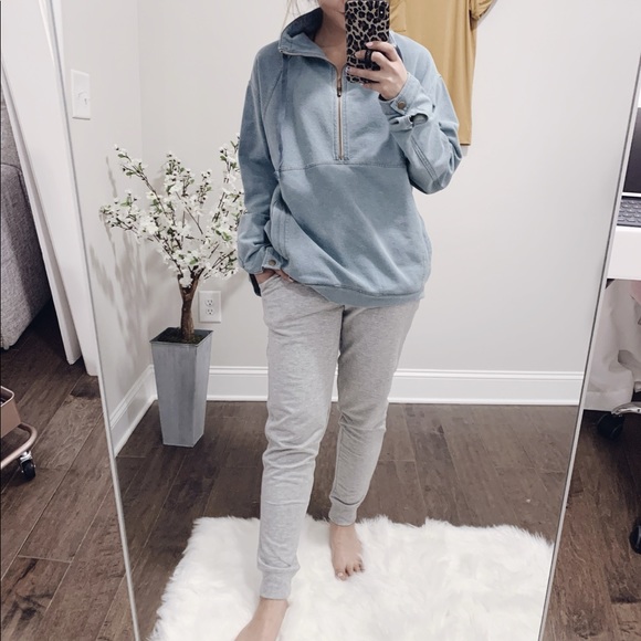 Denim Half Zip Pullover - Picture 7 of 8